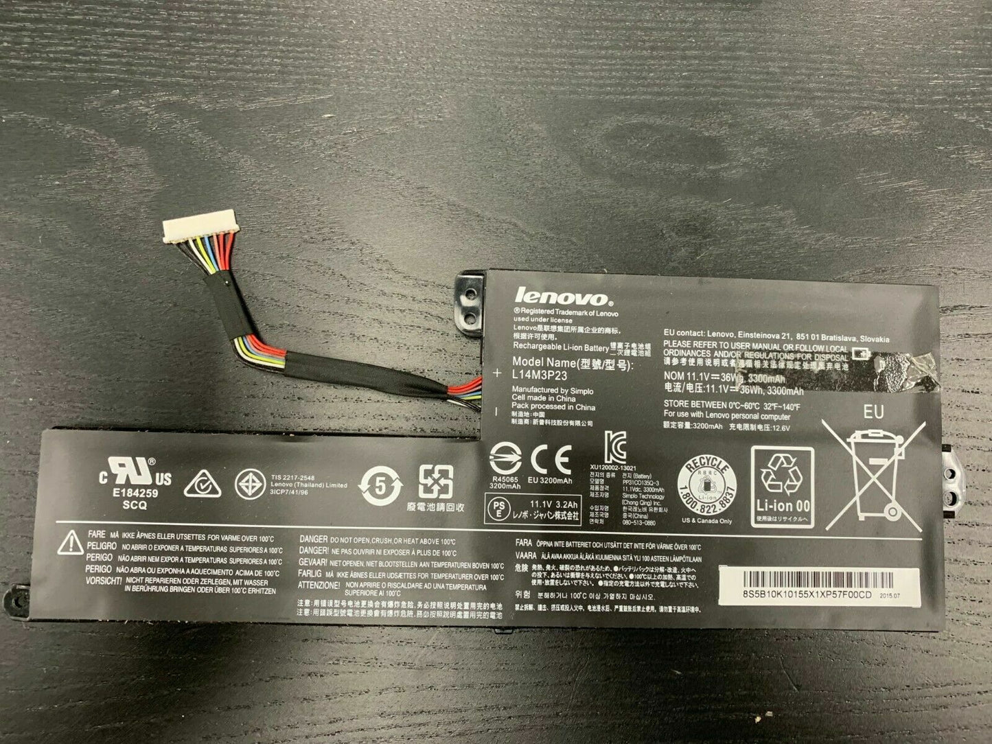OEM L14M3P23 Lenovo N21 11.1 V 3300mAh 36 Wh Laptop Battery