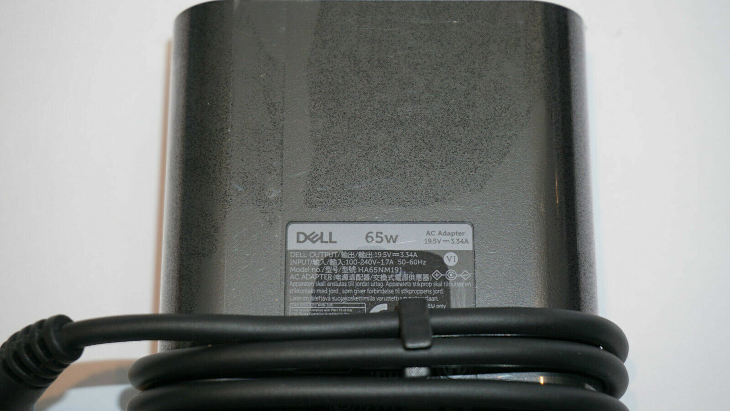 New Genuine Dell Latitude Laptop Slim 65-Watt AC Power Adapter and Charger Cord