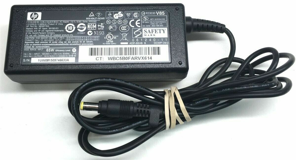 LOT 10 Genuine 18.5V 65W 3.5A AC Charger HP Pavilion dv6500 dv9000 zt3100