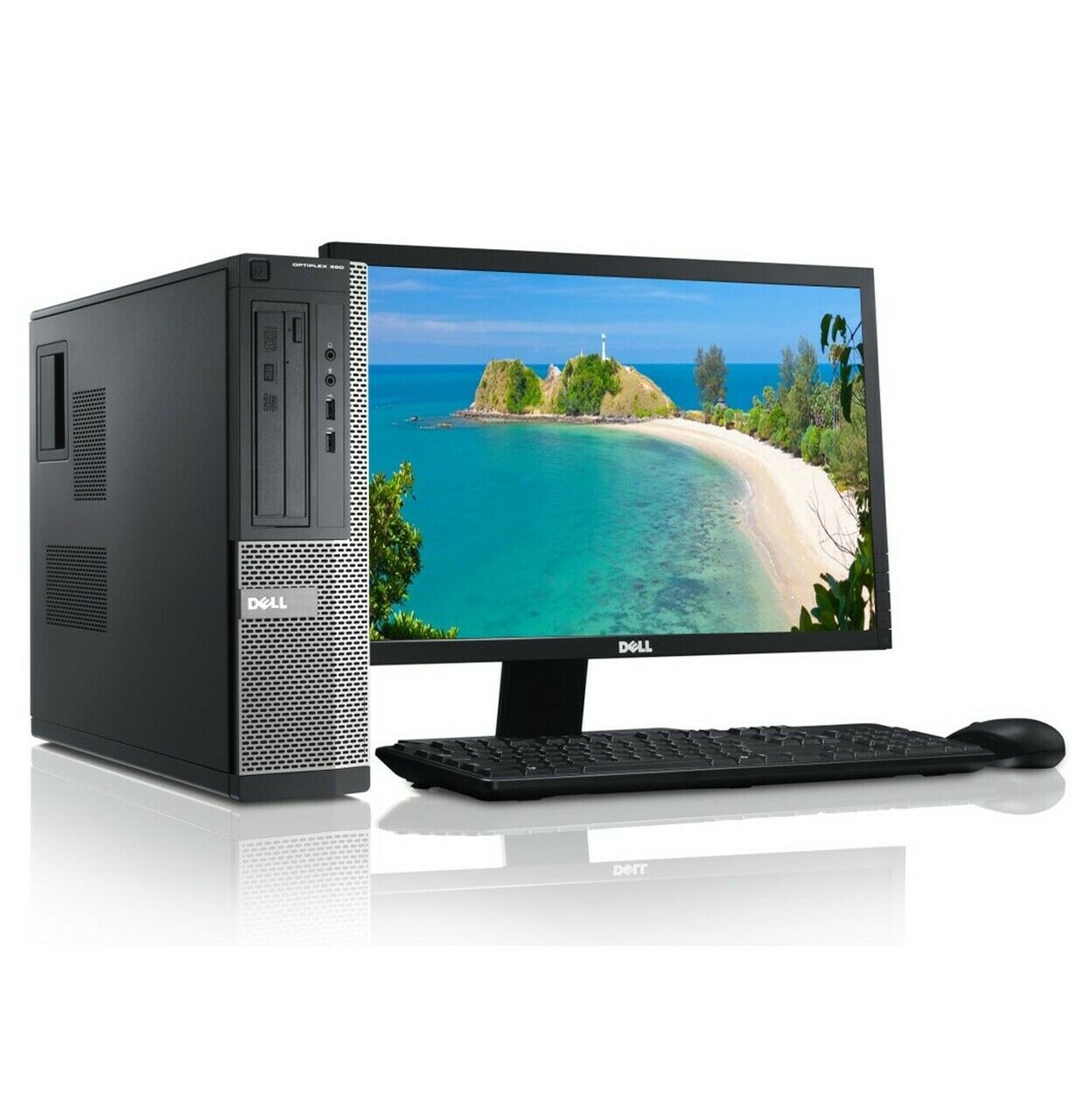 GAMING DESKTOP COMPUTER Dell PC i7 HD7570 16GB 512GB SSD WIFI +22' monitor