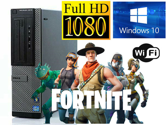 Gaming PC Desktop Computer DELL i5 16GB RAM 512GB SSD HD7570 Win10 WIFI