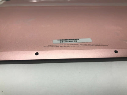 12” MacBook Retina 2016 ROSE GOLD LOWER BOTTOM CASE BATTERY A1705 - A1534