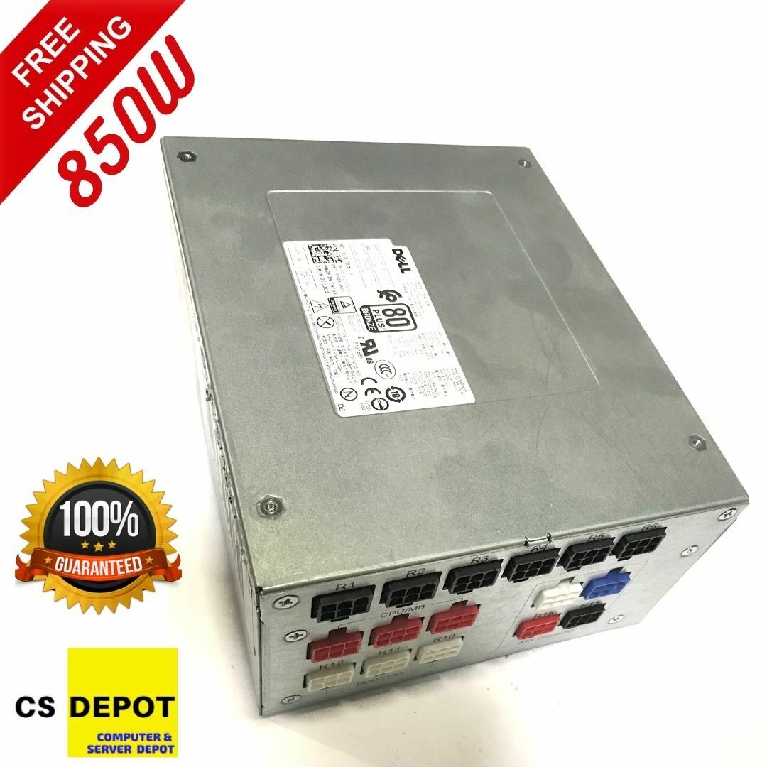 D850EF-00 N1WJD Fit Dell Alienware Aurora R2 R5 R6 R7 A51 Power Supply 850W US