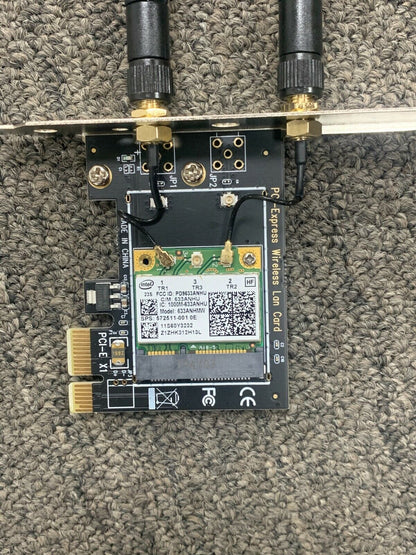 Dual Band 450Mbps 2.4/5Ghz Wireless PCI-E intel 6300 WiFi Adapter Card Desktop