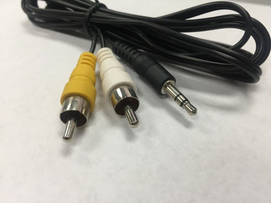 Lot 5 10 100 NEW 3FT 3.5mm AUX Plug to 2 RCA Male Plug Y Audio Stereo Cable