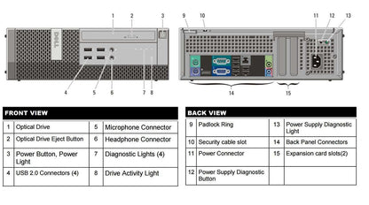Gaming PC Desktop Computer DELL 9020 i7 16GB 960GB HD7570 Windows 10 Pro WIFI
