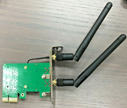 Desktop PCI Express WiFi Adapter 300Mbps 2.4Ghz Network Card Windows 7 10 NEW