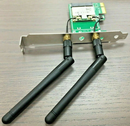 Desktop PCI Express WiFi Adapter 300Mbps 2.4Ghz Network Card Windows 7 10 NEW