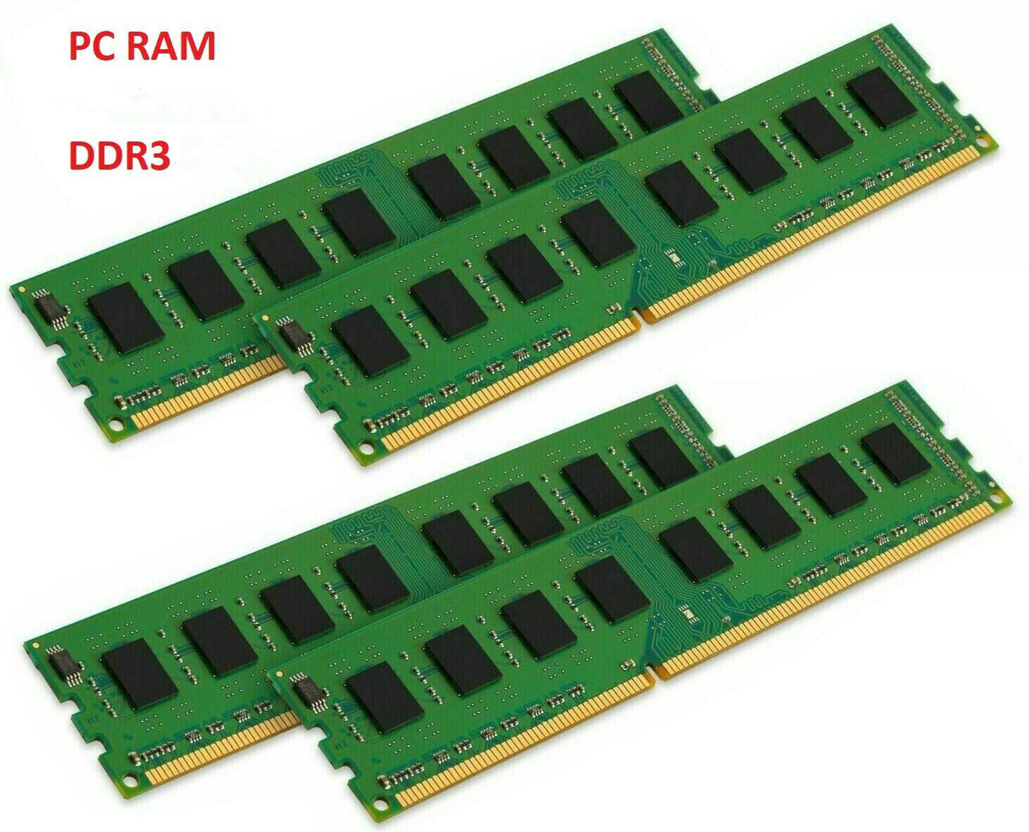 8GB (4X2GB) PC3-1200U DDR3 Desktop Memory RAM Hynix Samsung