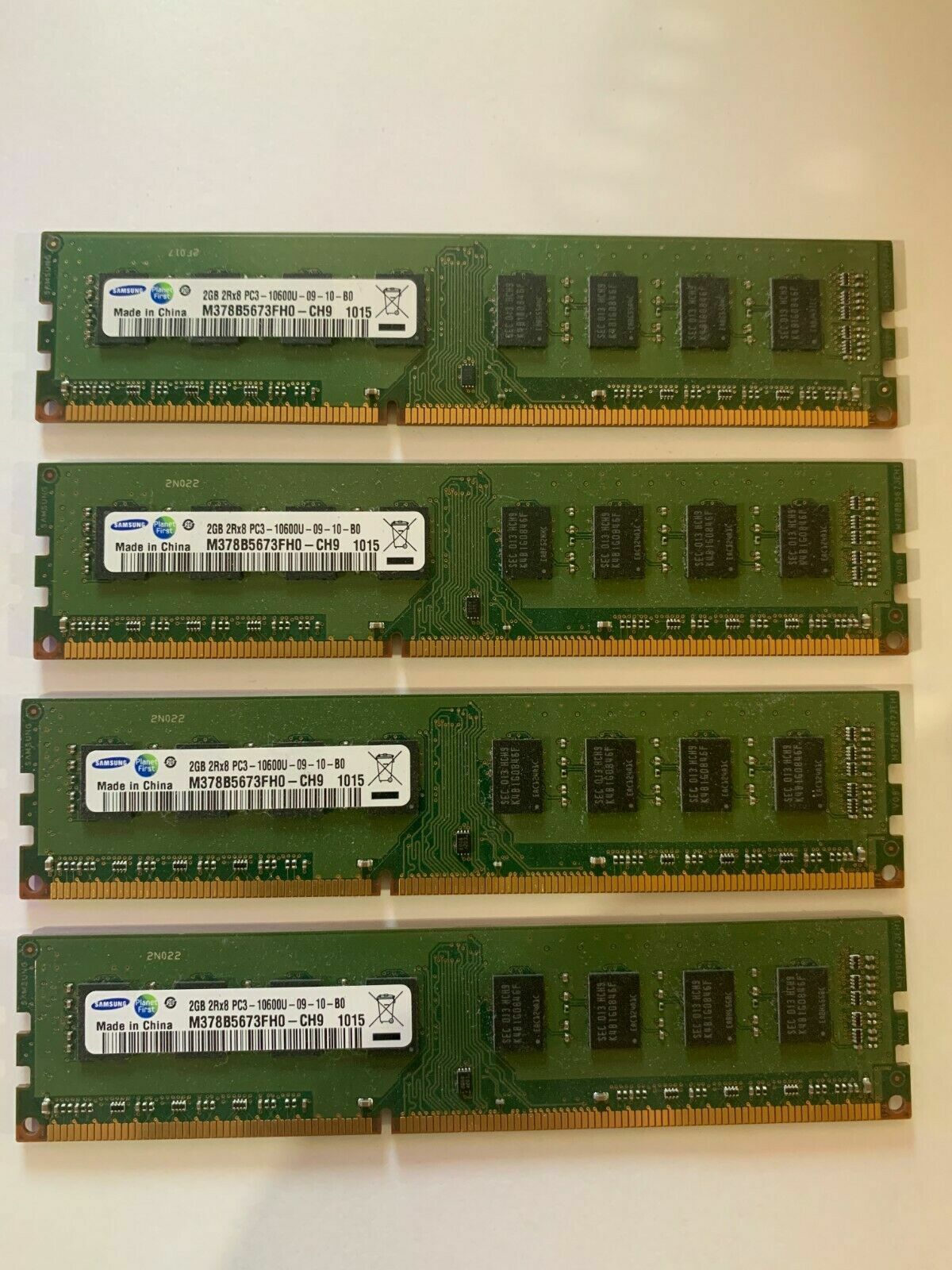 8GB (4X2GB) PC3-1200U DDR3 Desktop Memory RAM Hynix Samsung
