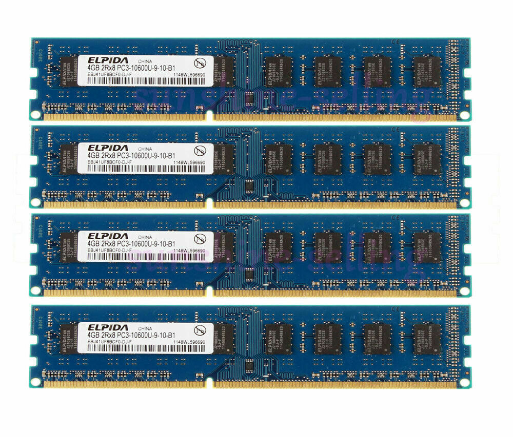 Lot 16GB 32GB RAM (4x4GB 8X4GB 50X4GB) PC3-12800U DDR3 1333MHZ Desktop SDRAM