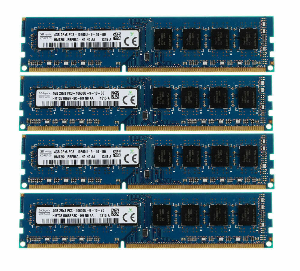 Lot 16GB 32GB RAM (4x4GB 8X4GB 50X4GB) PC3-12800U DDR3 1333MHZ Desktop SDRAM