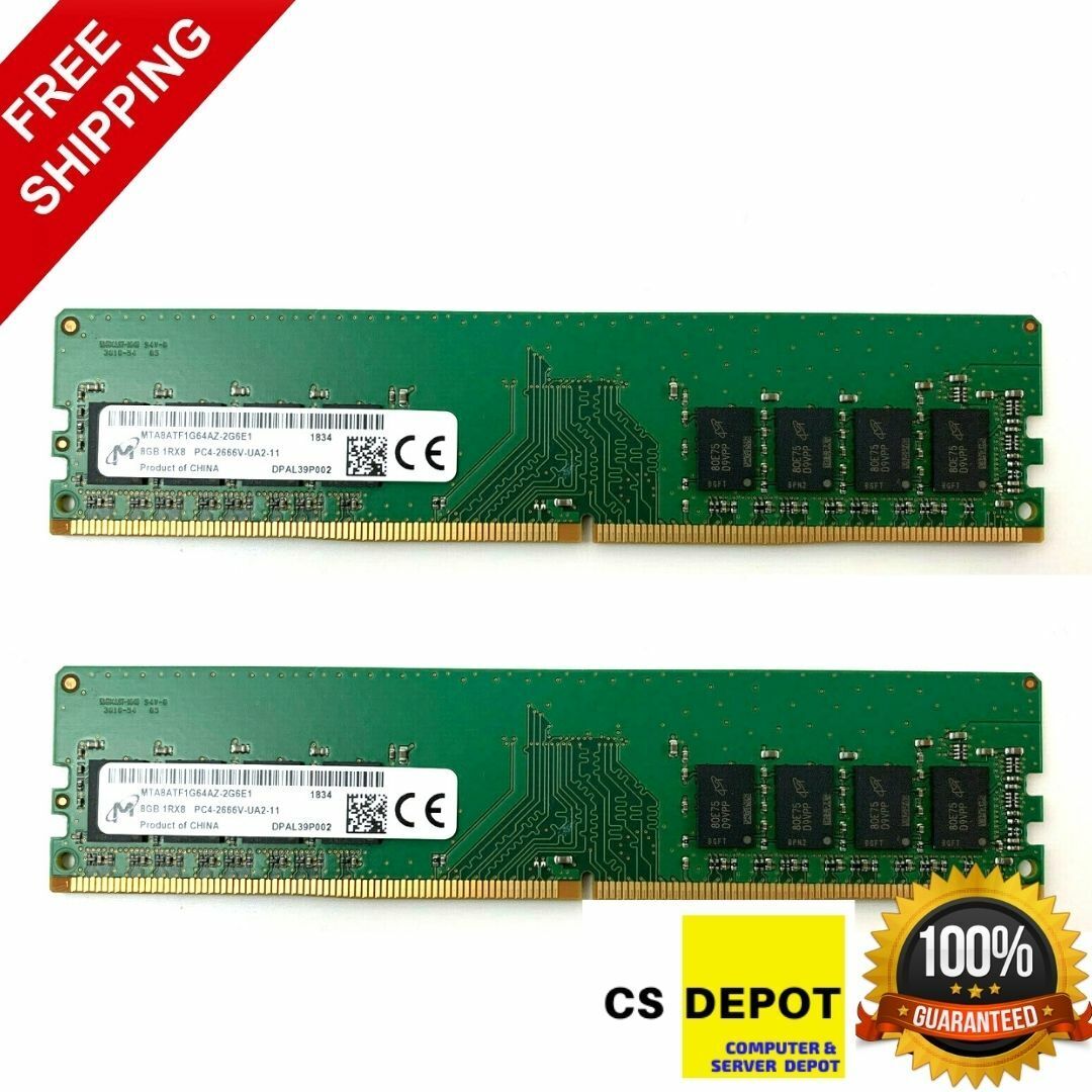 MT SAMSUNG SK HYNIX 16GB DDR4 KIT 2x8GB PC4-2666V Desktop RAM MEMORY