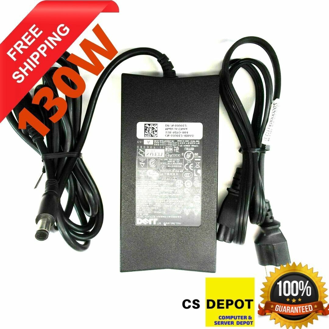 Genuine Dell 130W 0VJCH5 PA-4E 19.5V 6.7A AC Adapter Laptop Charger LA130PM121