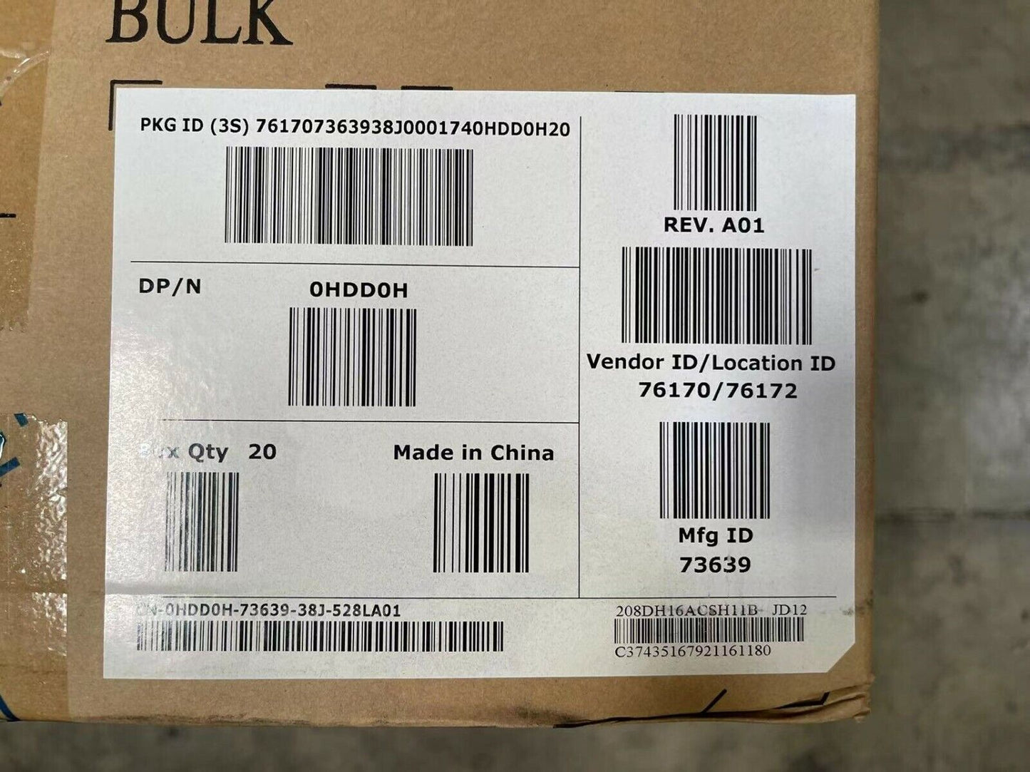 New Dell DVD-RW Drive Black HDD0H DH-16ACS For Optiplex 380 3010 390 580 7010