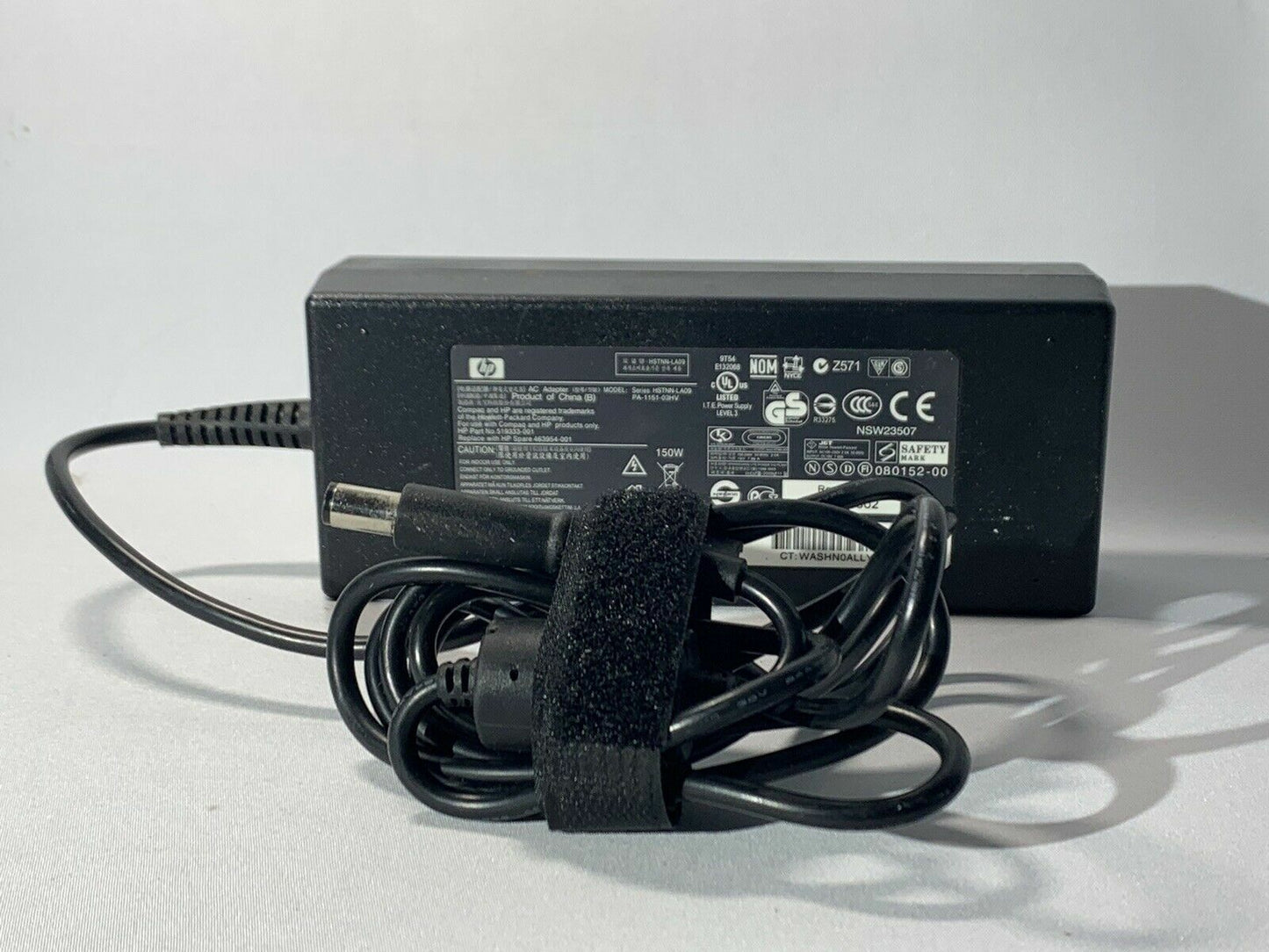 HP 150W 19V 7.89a AC Adapter HSTNN-LA09 519333-001 PA-1151-03 + Power Cord