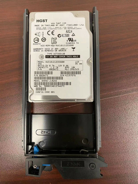 HGST 1.2TB 2.5" SAS (0B28473) HUC101212CSS600 HDD 10k RPM DKR5E-J1R2SS W/ tray