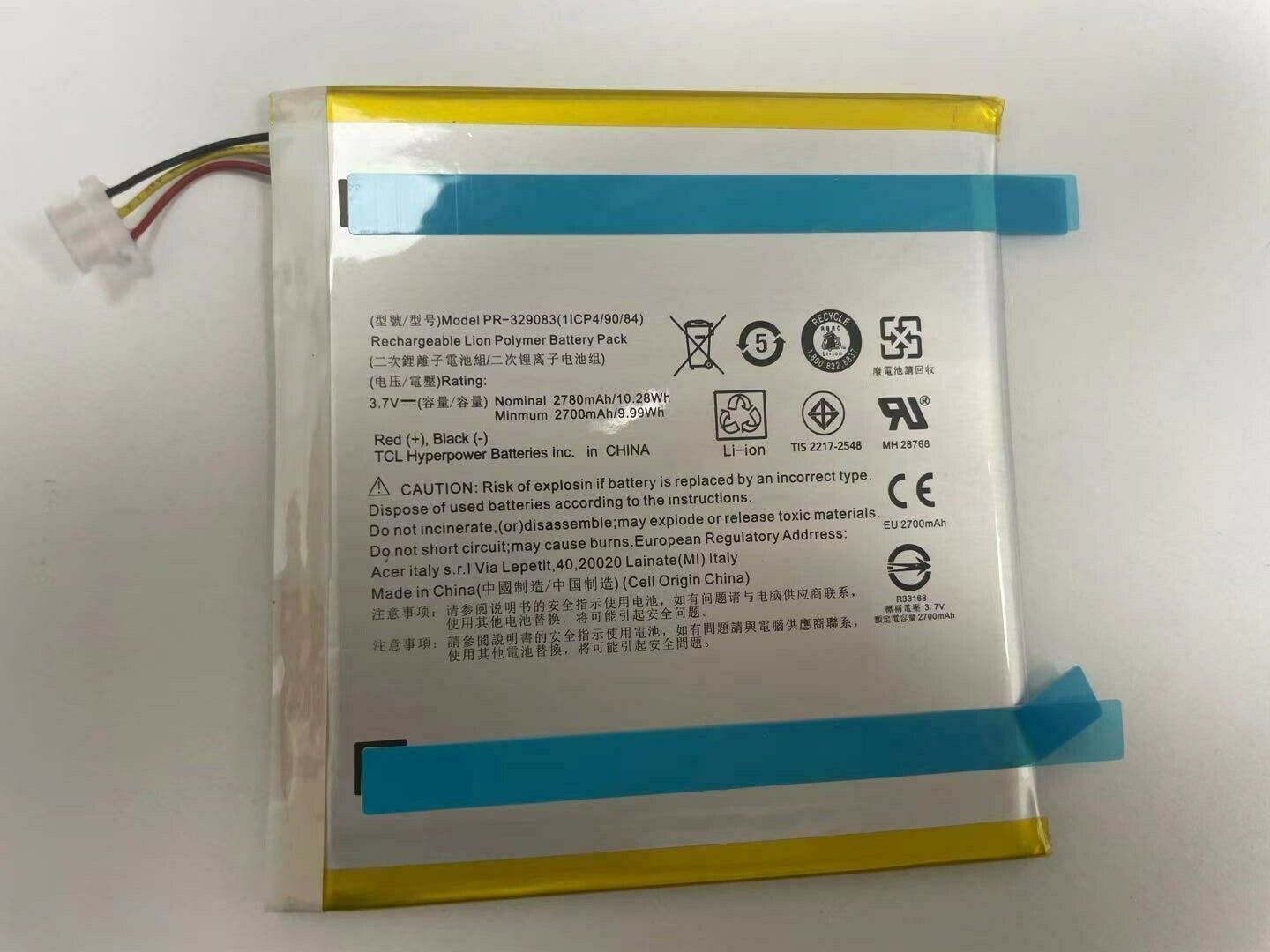 NEW! Acer Iconia One 7 B1-7A0 Replacement Tablet Battery KT.0010H.010 PR-329083