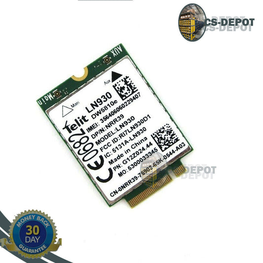 NEW OEM Dell Wireless 5810E (DW5810e) M.2 Mobile 4G LTE WWAN Card NRR39