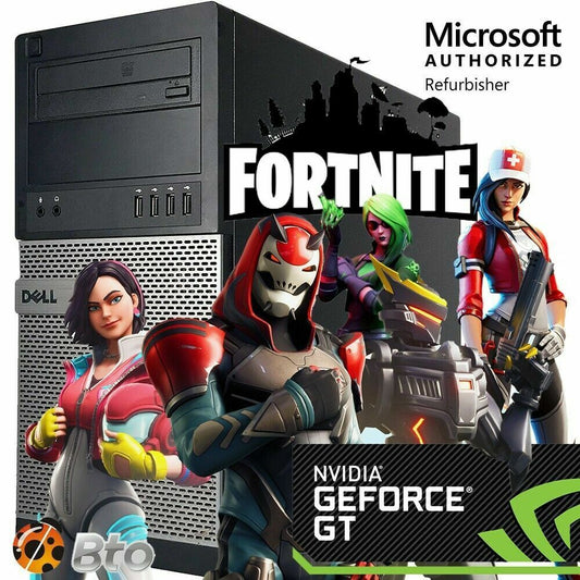GAMING PC Dell DESKTOP i7 3.4GHz 16GB 256GB SSD +3TB GTX745 WIN10 WIFI