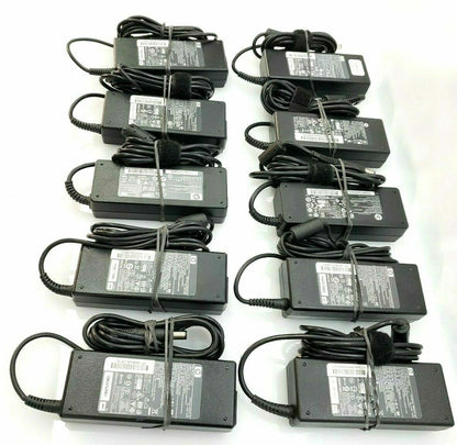 LOT 10 GENUINE HP 65W AC Adapters TPC-LA58 751789-001 19.5V 3.33A 751889-001
