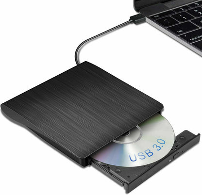 External CD Drive USB Portable CD DVD Drive ROM  for Desktop/Laptop/Mac OS