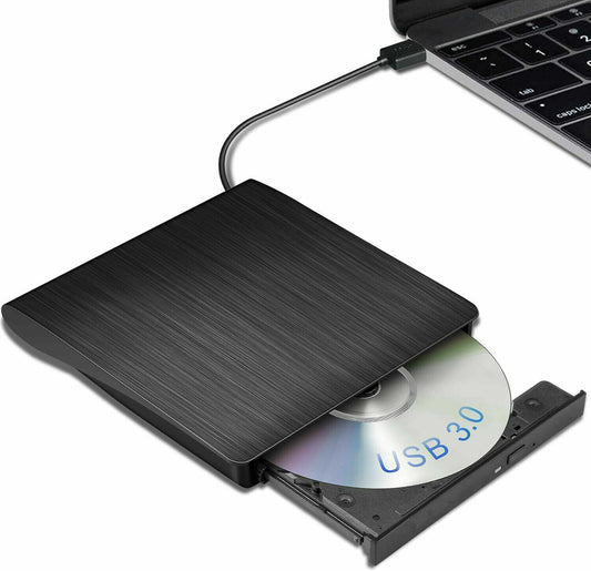 External CD Drive USB Portable CD DVD Drive ROM  for Desktop/Laptop/Mac OS