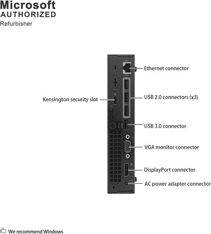Dell Optiplex 3020M 3020 Micro Mini Tiny PC i7-4785T 16GB 512GB SSD Win10 wifi