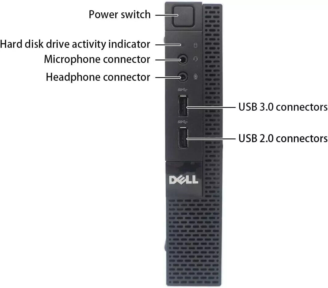 Dell Optiplex 3020M 3020 Micro Mini Tiny PC i7-4785T 16GB 512GB SSD Win10 wifi