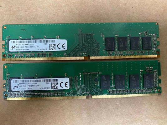 LOT MT SAMSUNG SK HYNIX 16GB DDR4 KIT 2x 8GB PC4-2400T DESKTOP RAM