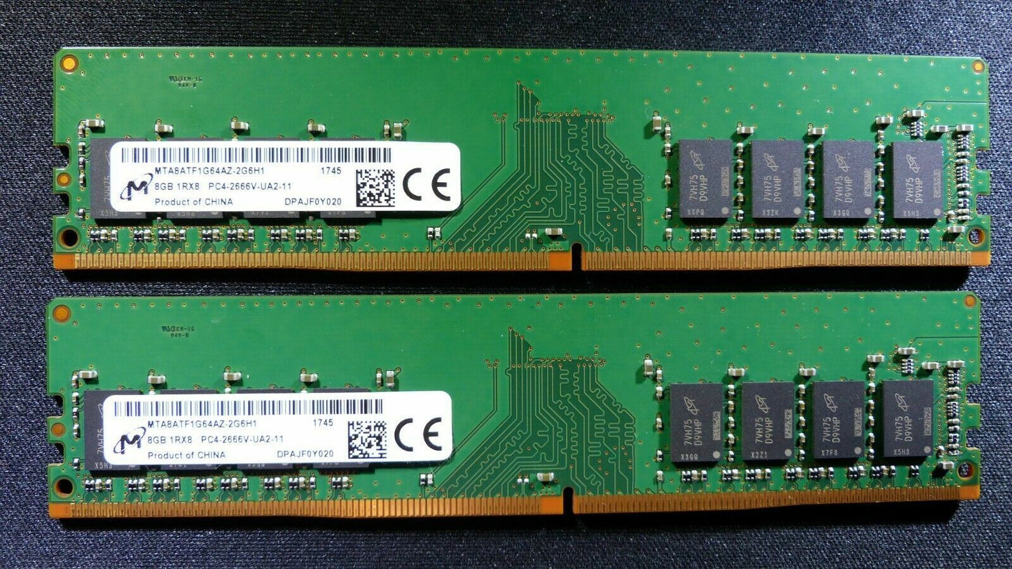 Lot 8GB 16GB 32GB SAMSUNG SK Kingston PC4-2666V DDR4-21300 Desktop RAM Memory