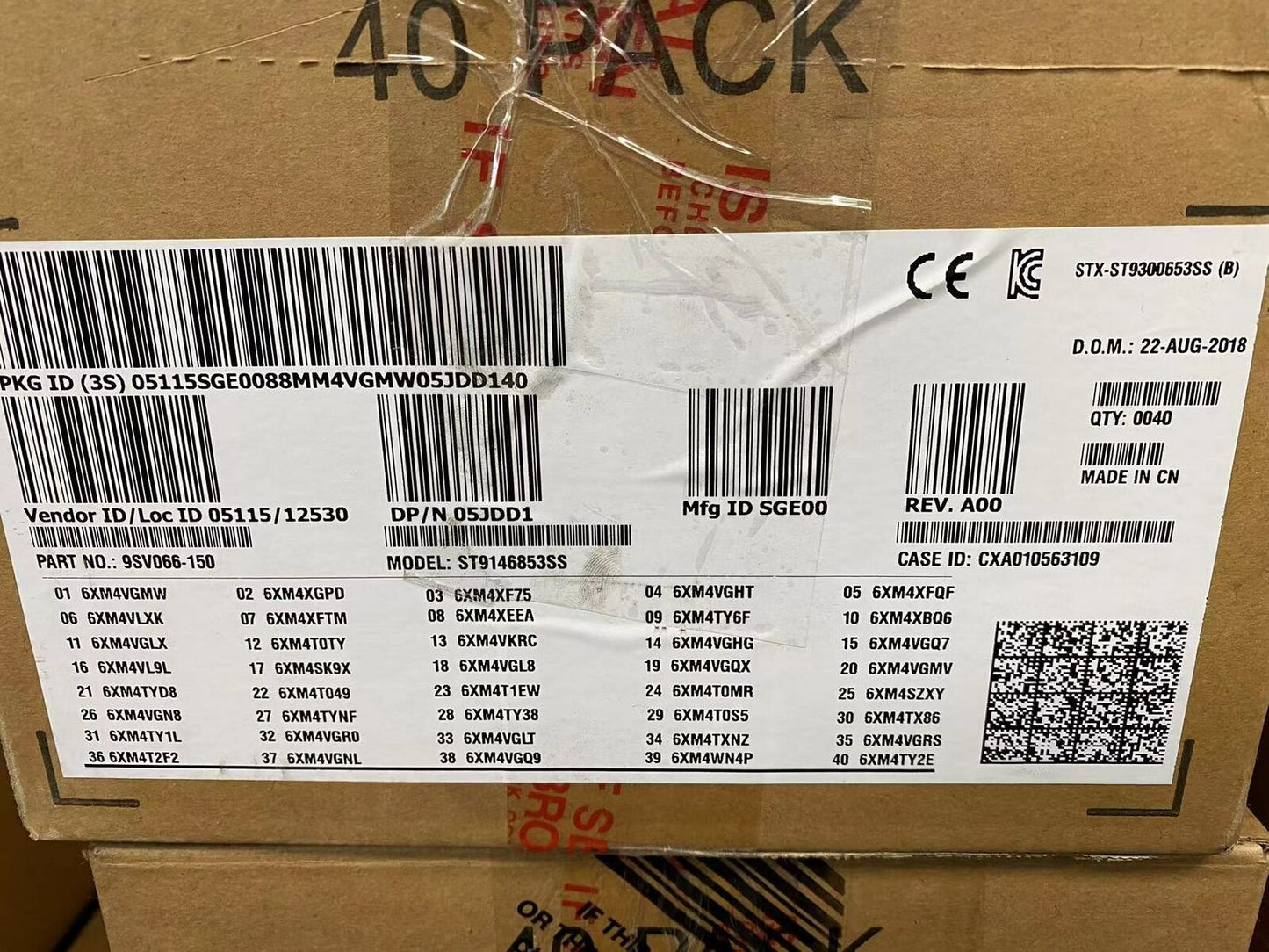 DELL 5JDD1 SEAGATE ST9146853SS 2.5" 146GB 15K SAS 6GB/S HDD HARD DISK