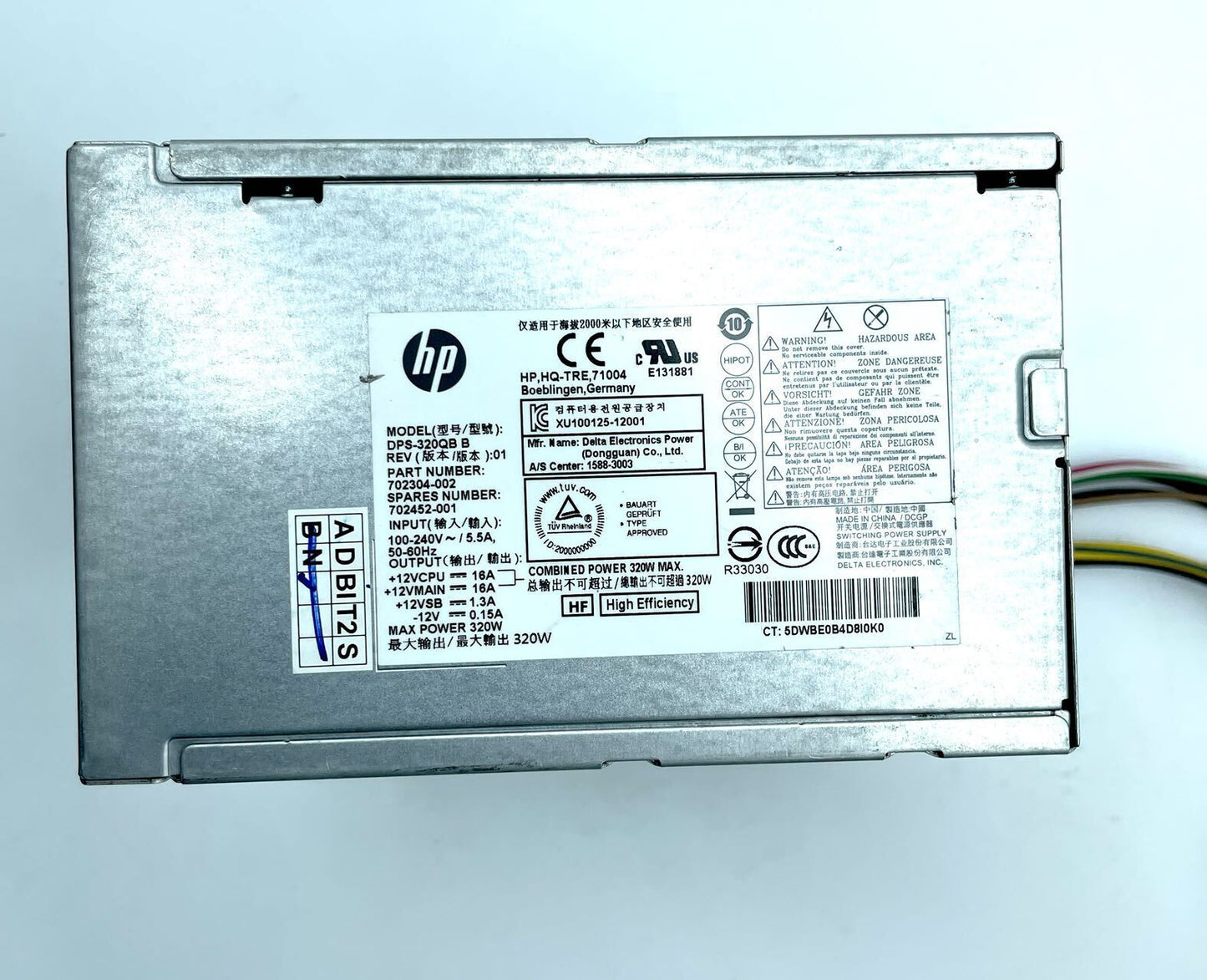 HP 320W Power Supply  6+4 Pin DPS-320QB B P/N: 702304-002