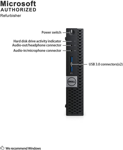 Dell Optiplex 7040M 7040 Micro Mini PC i7-6700T 16GB Ram 512GB SSD Win11 wifi