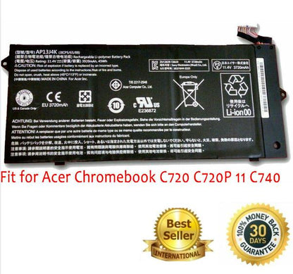 AP13J3K Battery for Acer Chromebook C720-2848 C720 C720P C740 14 CB3-431 AP13J4K