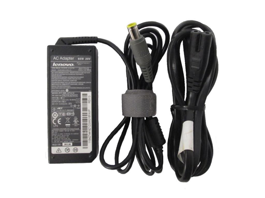 Original LENOVO ThinkPad T430 T420 T400 T410 T61 T510 AC Charger Adapter 65W