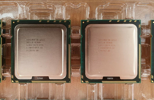 Lot of 2 SLBEV Intel Xeon W3565 3.2 GHz Quad-Core Processor CPU LGA 1366