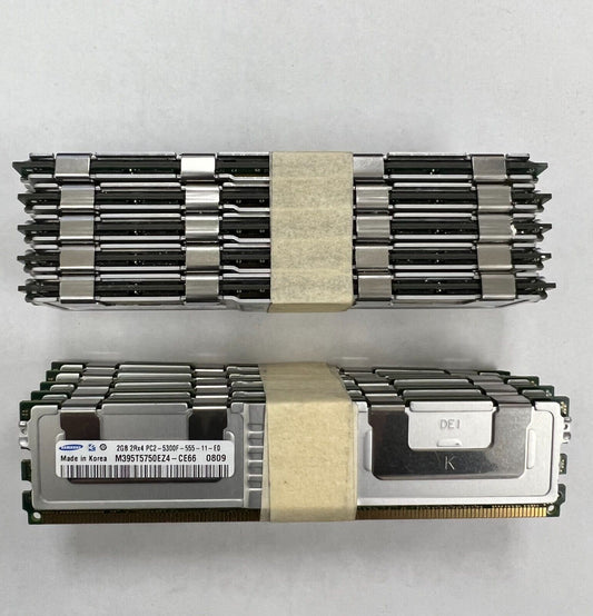 LOT 10 Samsung M395T5750EZ4-CE66 2GB 2Rx4 PC2-5300F-555-11-E0 ECC RAM