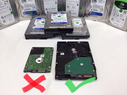 LOT OF 10 DRIVES 500GB Desktop PC Internal 3.5" SATA Hard Drive HDD Tested