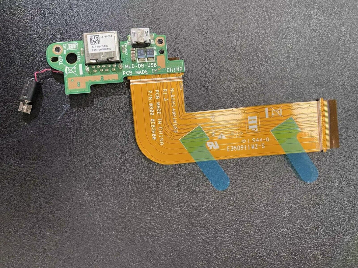 MLD-DB-USB Charging port PCB Board FOR DELL VENUE 11 PRO T06G 5130 Tablet