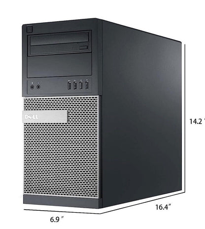 Dell 7020 MT PC Tower Computer PC i7 32GB RAM 960GB SSD DVD-RW WiFi Windows 10