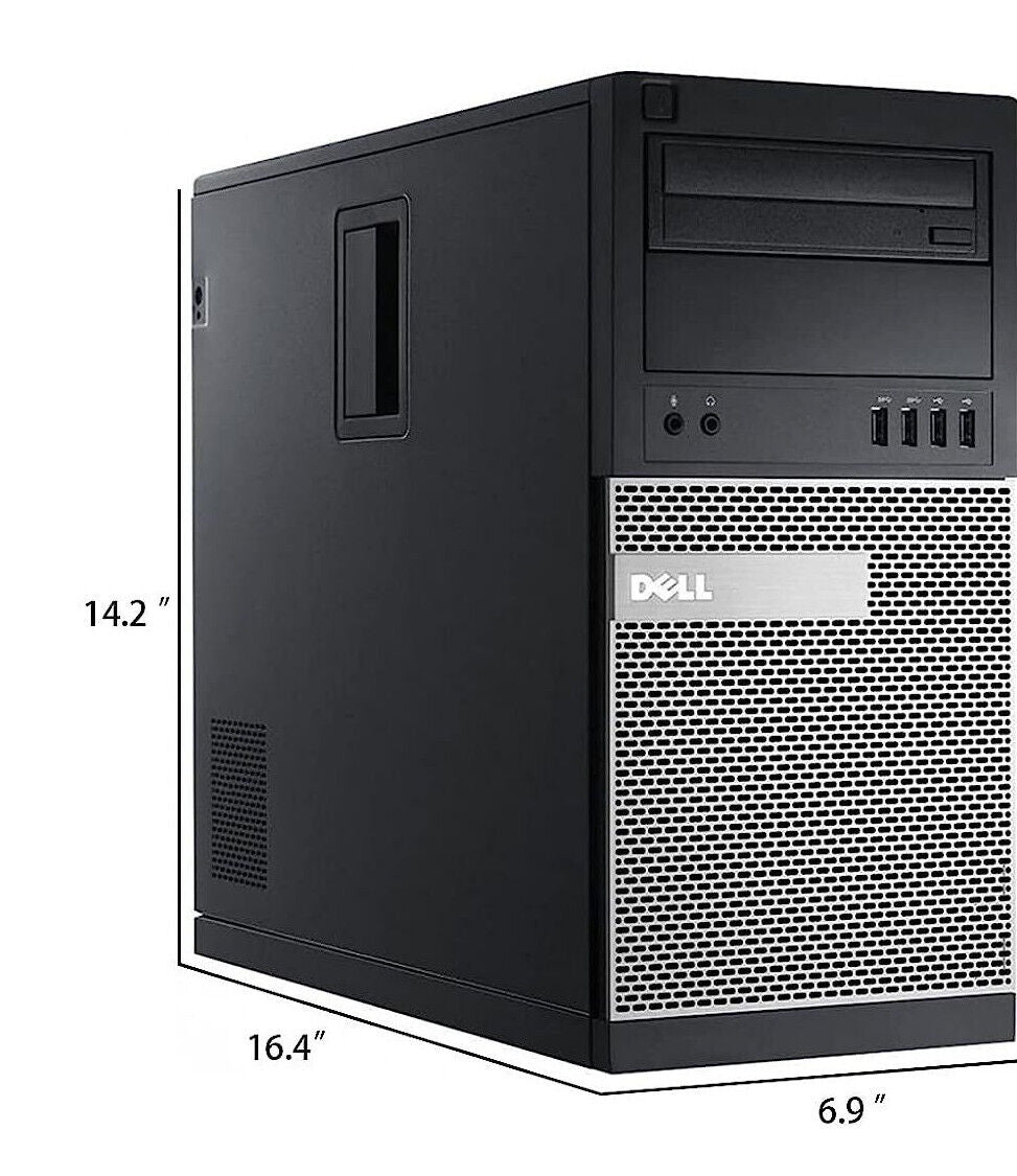 Dell 7020 MT PC Tower Computer PC i7 32GB RAM 960GB SSD DVD-RW WiFi Windows 10
