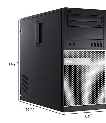 Dell 7020 MT PC Tower Computer PC i7 32GB RAM 960GB SSD DVD-RW WiFi Windows 10