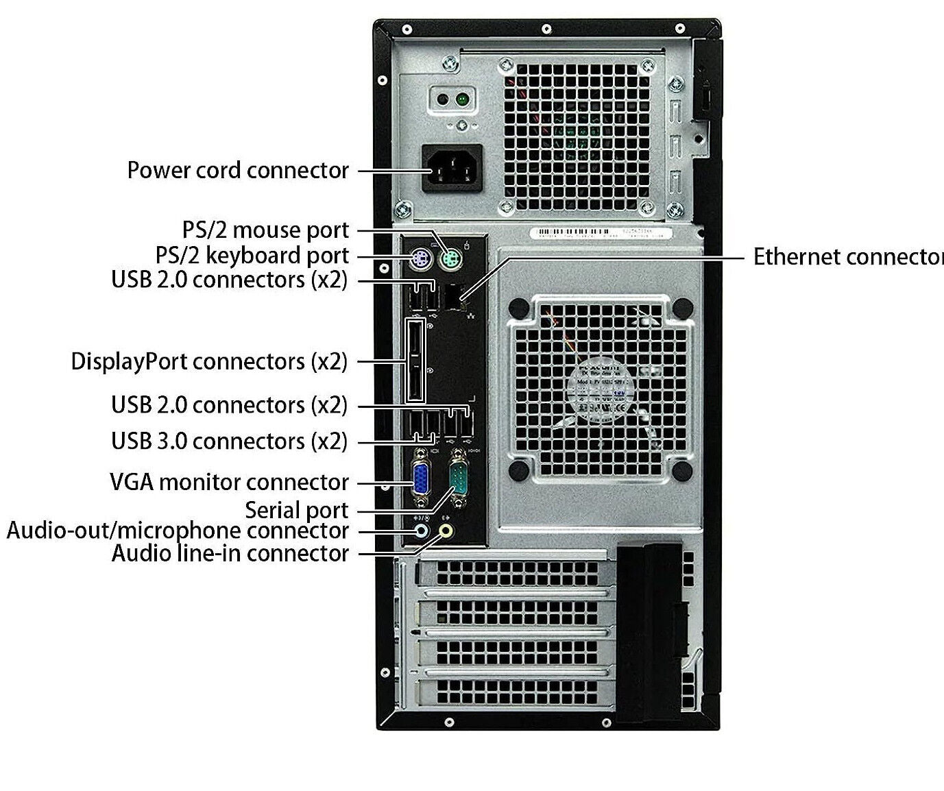 Dell 7020 MT PC Tower Computer PC i7 32GB RAM 960GB SSD DVD-RW WiFi Windows 10