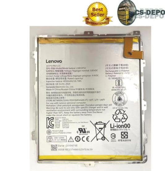 Genuine 4850mAh L18D1P32 Battery For Tablet M10 TB-X605L TB-X505X X505L