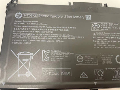 New HT03XL Genuine OEM Battery for HP Pavilion L11421-2C2 L11119-855 15-CS 15-DA
