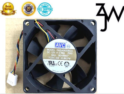 AVC 8020 12V 0.60A DASA0820B2U 8CM 4-wire CPU fan 7C20C