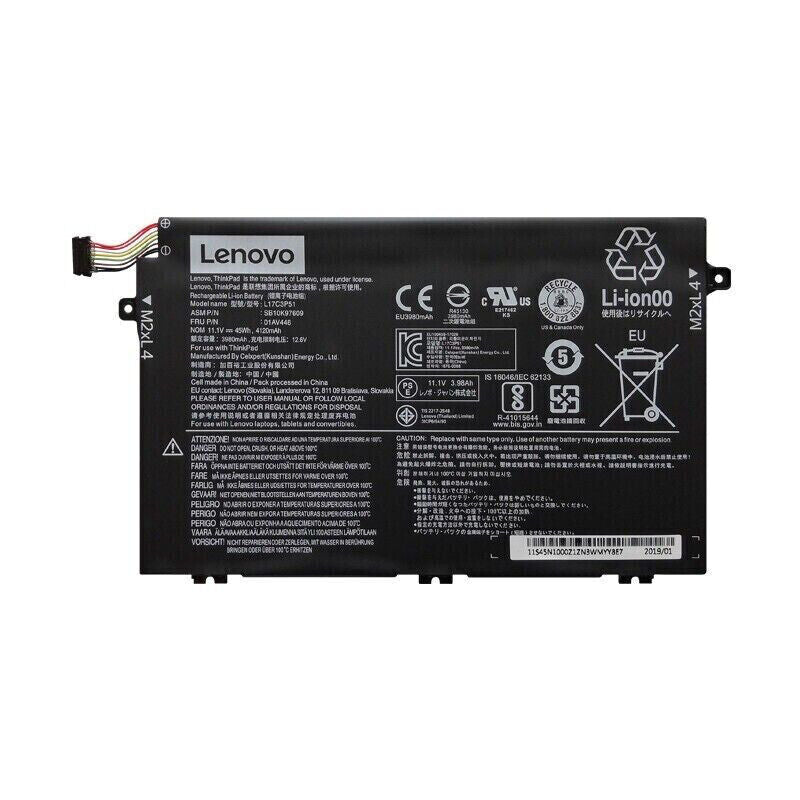 Lenovo L17L3P51 battery For ThinkPad E480 E490 E590 E580 E595 Series 01AV445