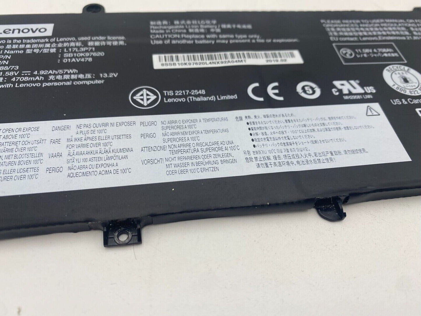 OEM Genuine 01AV478 01AV480 L17L3P71 L17M3P71 Battery for Lenovo ThinkPad T480s