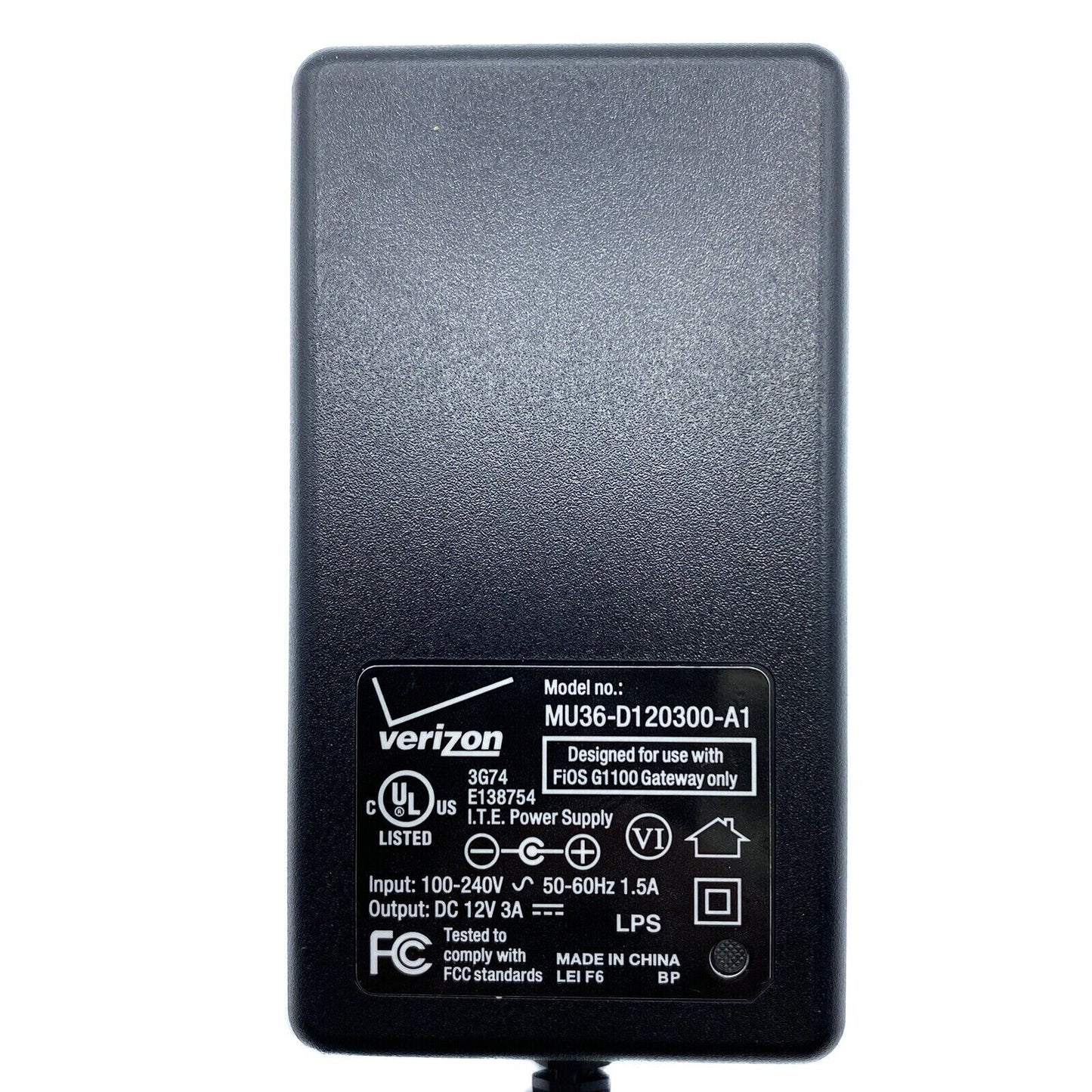 Genuine Verizon MU36-D120300-A1 AC Adapter for FiOS G1100 Quantum Gateway Router
